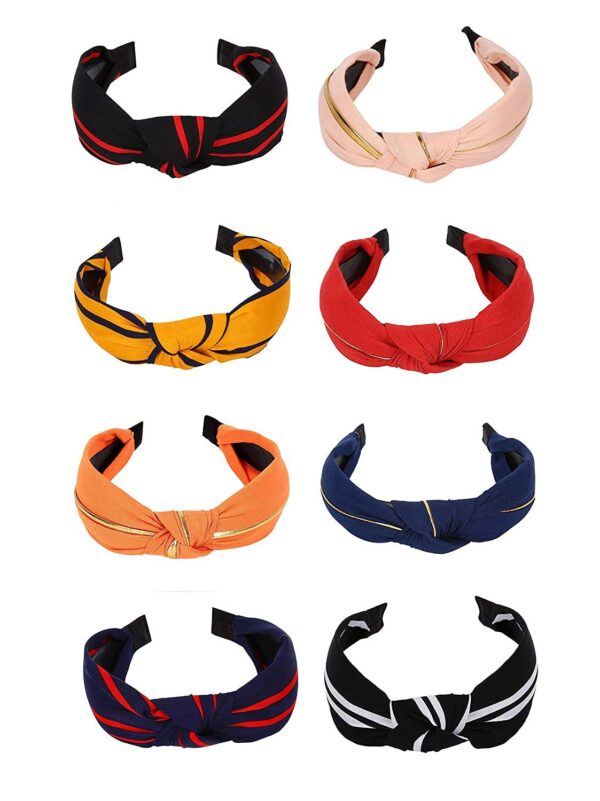 YouBella Hair Jewellery Plastic and Fabric Multi-Colour Combo of Hair Bands Head Bands Hair Accessories for Girls and Women - Fast Shipping to USA & Canada