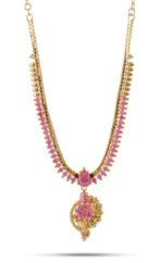 CUTE GOLD One Gram Micro Gold Plated & Copper Traditional Designer Jewellery Stone Necklace for Women and Girls (NEC-8032) - Fast Shipping to USA & Canada