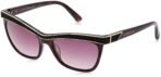 SWAROVSKI Women's Non-Polarized Heart Sunglasses Gradient brown Lens Color (Medium) - Fast Shipping to USA & Canada
