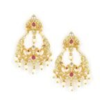 Rubans Festive Chandbali Earrings for Women & Girls ? Handcrafted, Temple-Inspired & Wedding Wear Jewelry Collection - Fast Shipping to USA & Canada