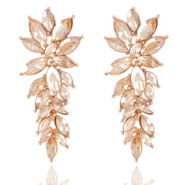 Shining Diva Fashion Luxury Austrian Crystal Earrings for Women & Girls | Celebrity Inspired Italian Designer Earrings | Latest Stylish Fancy Zircon Party Earrings - Fast Shipping to USA & Canada