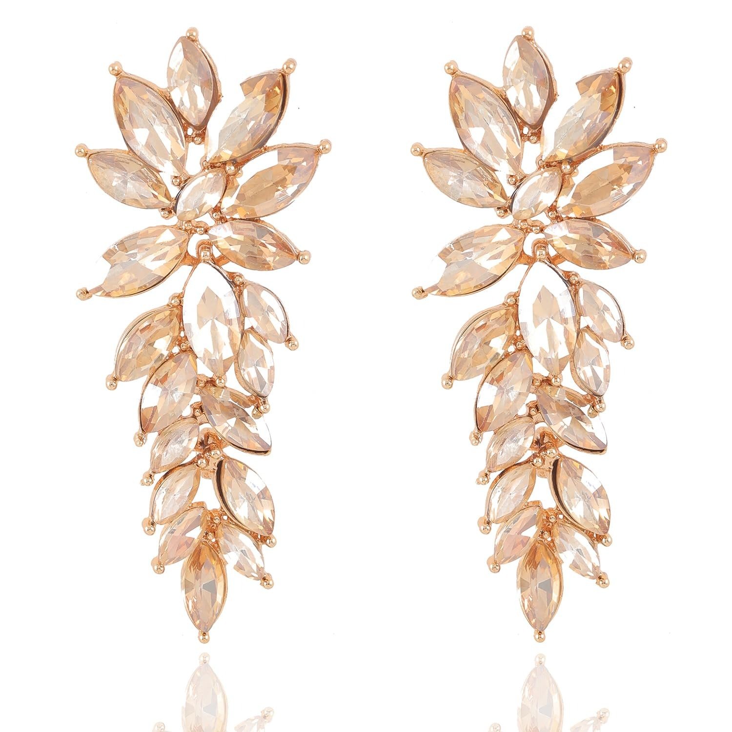 71ZwYedGUbL.jpg Shining Diva Fashion Luxury Austrian Crystal Earrings for Women & Girls | Celebrity Inspired Italian Designer Earrings | Latest Stylish Fancy Zircon Party Earrings - Fast Shipping to USA & Canada - Image 1