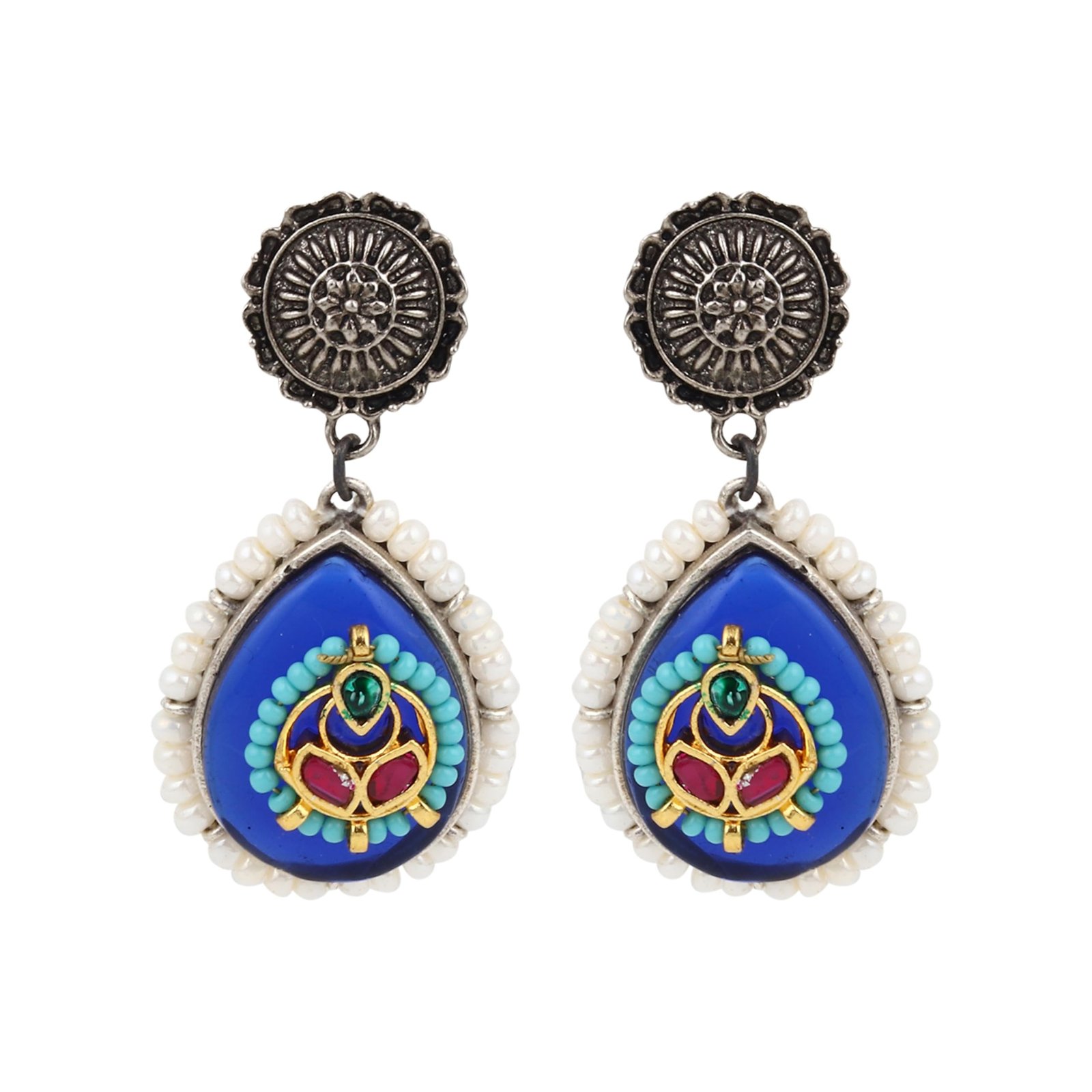 71bMpcBSGCL-1.jpg NAITRI | Handcrafted Traditional Earrings - Fast Shipping to USA & Canada - Image 1