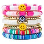 Shining Diva Fashion Latest Stylish Multilayer Boho Bohemian Bangle Bracelet for Women and Girls (rrsd15878b)(Multicolor) - Fast Shipping to USA & Canada