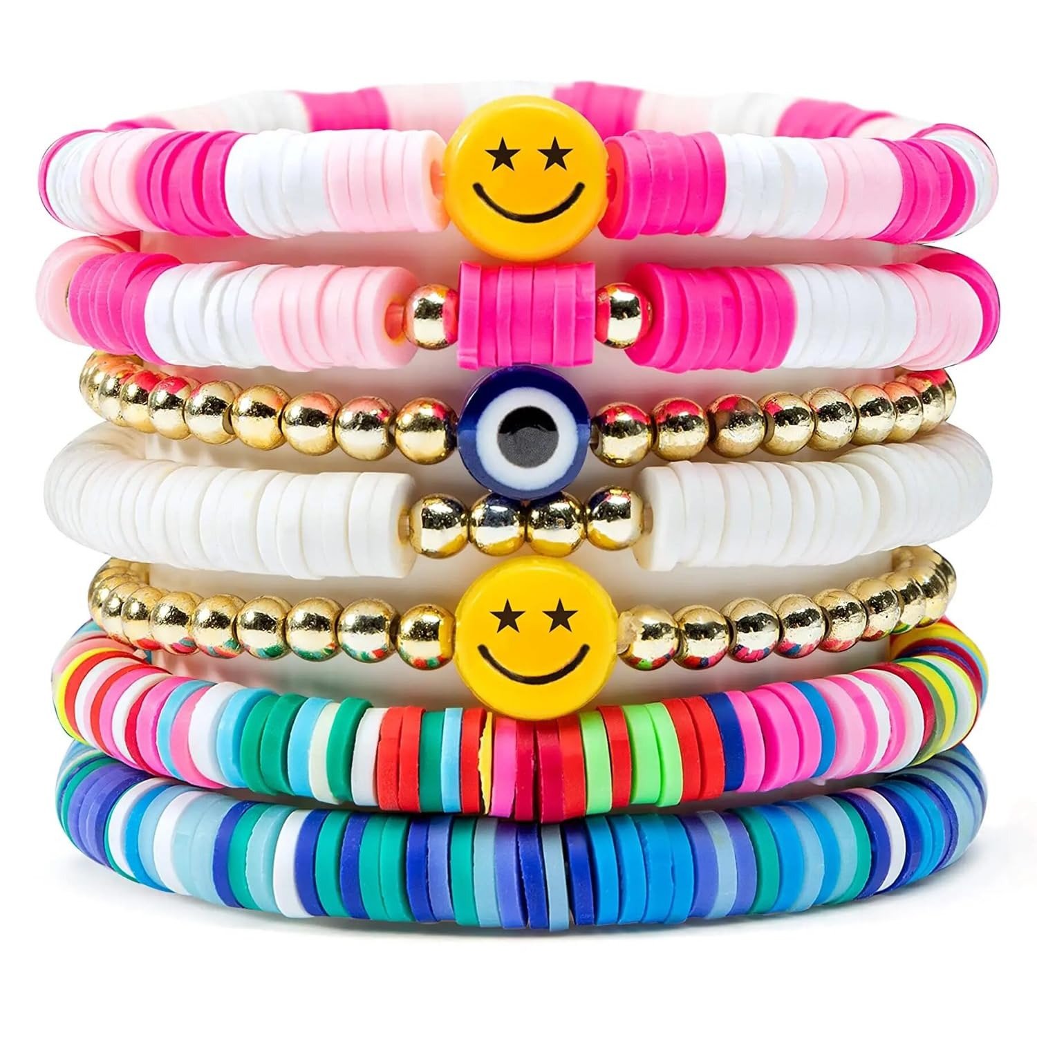 71bm5Mxli-L.jpg Shining Diva Fashion Latest Stylish Multilayer Boho Bohemian Bangle Bracelet for Women and Girls (rrsd15878b)(Multicolor) - Fast Shipping to USA & Canada - Image 1
