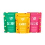 Yogabar Premium Dry Fruits Combo 1.5kg - Whole Cashews, Californian Almonds & Indian Raisins - Consistent Quality throughout the year (3 x 500g) - Fast Shipping to USA & Canada