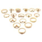 Fashion Frill Stackable Rings For Girls Finger Ring Oxidized Free Size Silver Plated AD Free Size Silver Boho Midi Finger Rings For Women Girls Ring Jewellery Combo Set - Fast Shipping to USA & Canada