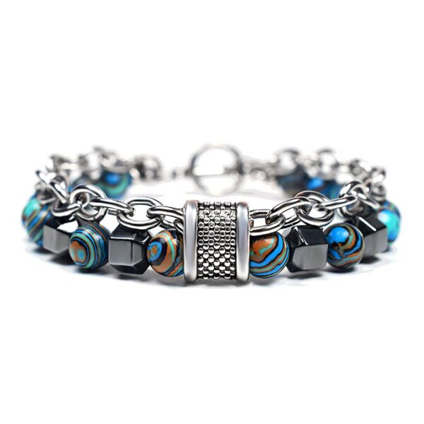 Fashion Frill Stylish Boys Bracelet Stainless Steel Beads Silver Chain Bracelet For Men Boys Mens Jewellery Bracelets Mens Accessories - Fast Shipping to USA & Canada