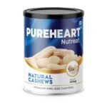 PUREHEART Nutreat Natural Cashews (454 Gm) Premium Whole Crunchy & Delicious Cashewnuts/Kaju/Dry Fruit - Pack Of 1 - Fast Shipping to USA & Canada