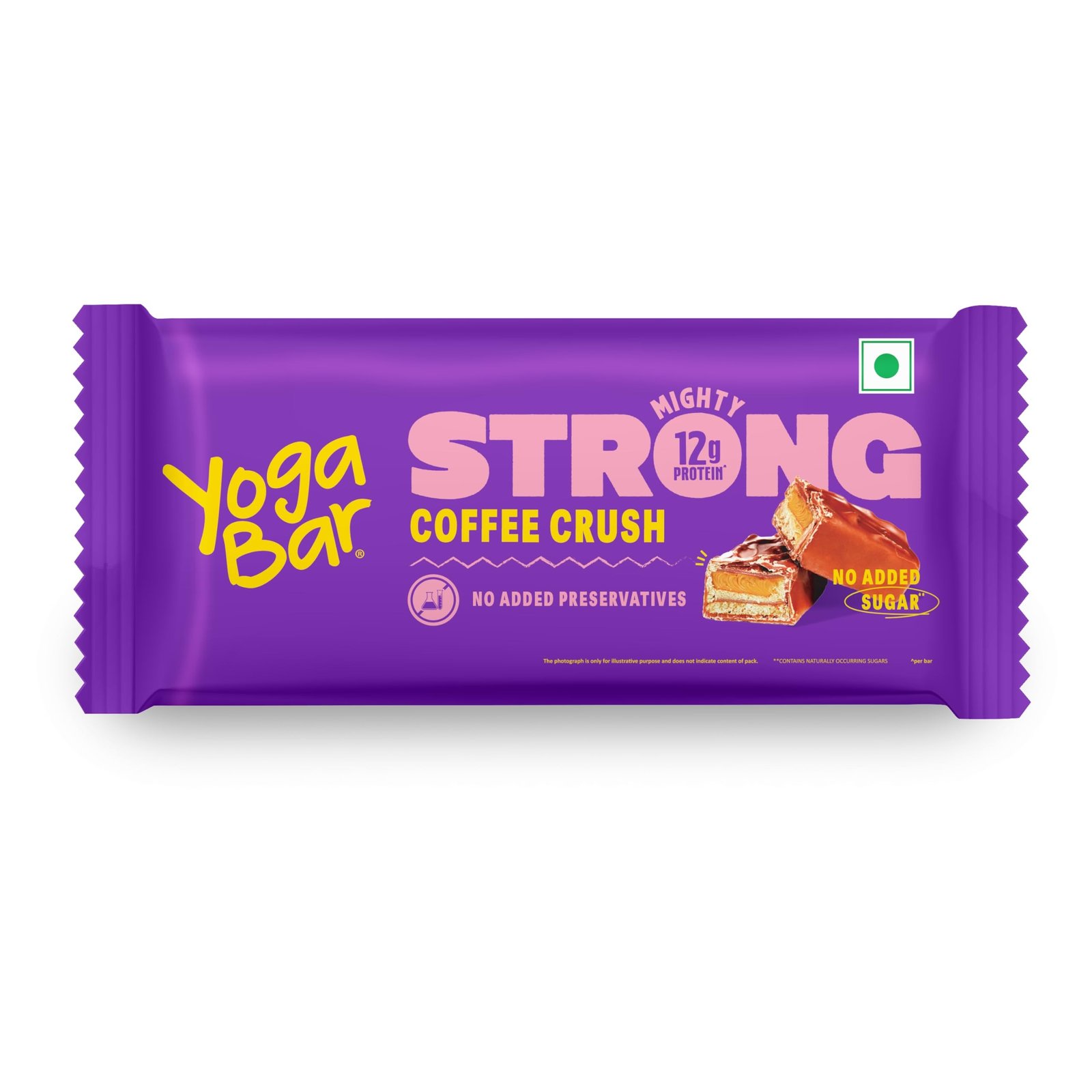 71hyWRImcSL.jpg Yogabar Strong Coffee Crush Protein Bars(Pack of 1), 12g Protein, No Added Sugar, No Preservatives - Fast Shipping to USA & Canada - Image 1