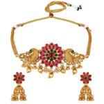 Shining Diva Fashion Latest Stylish Design Fancy Choker Traditional Necklace Jewellery Set for Women - Fast Shipping to USA & Canada