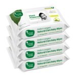 Mother Sparsh Natural Care Baby Water Wipes I 100% Plant Made Fabric From Forest Land | Plant Powered Wet Wipes with Cucumber Extract For Baby I Cotton Cloth Like Bigger Sheets | 60 Pcs (Pack of 4) - Fast Shipping to USA & Canada