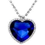 Shining Diva Fashion Valentine Gift for Girlfriend/Wife The Famous Titanic Heart of Ocean Pendant Necklace for Women & Girls (SDF6616np) - Fast Shipping to USA & Canada