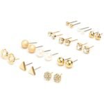 Fashion Frill Exclusive Studs Earrings For Women Fashion Heart Floral Multi Designer Gold Plated Stud Earrings For Women Girls Western Stylish Latest Fancy Earrings Combo Set - Fast Shipping to USA & Canada