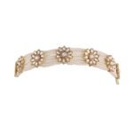 I Jewels 18k Gold Plated Traditional Floral Kundan Pearl Studded Rajasthani Sheeshphool/SheeshPatti for Women (T2063W) - Fast Shipping to USA & Canada