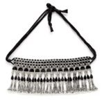 Shining Diva Fashion Latest Stylish Traditional Oxidised Silver Necklace Jewellery for Women (13148np) - Fast Shipping to USA & Canada