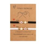 Fashion Frill Promise Bracelet For Couple - Matching Glow In The Dark Link Bangle For Women & Men - Adjustable Braided Rope Bracelet For Lover & Friendship Gifts - Fast Shipping to USA & Canada