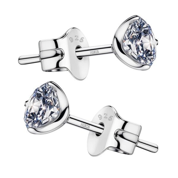 HighSpark 925 Silver ?Sparkling Martini? Solitaire Earrings - Fast Shipping to USA & Canada