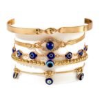 Shining Diva Fashion Evil Eye Charm Lucky Protection Bohemian Stackable Multilayer Beaded Bracelet for Women and Girls - Fast Shipping to USA & Canada