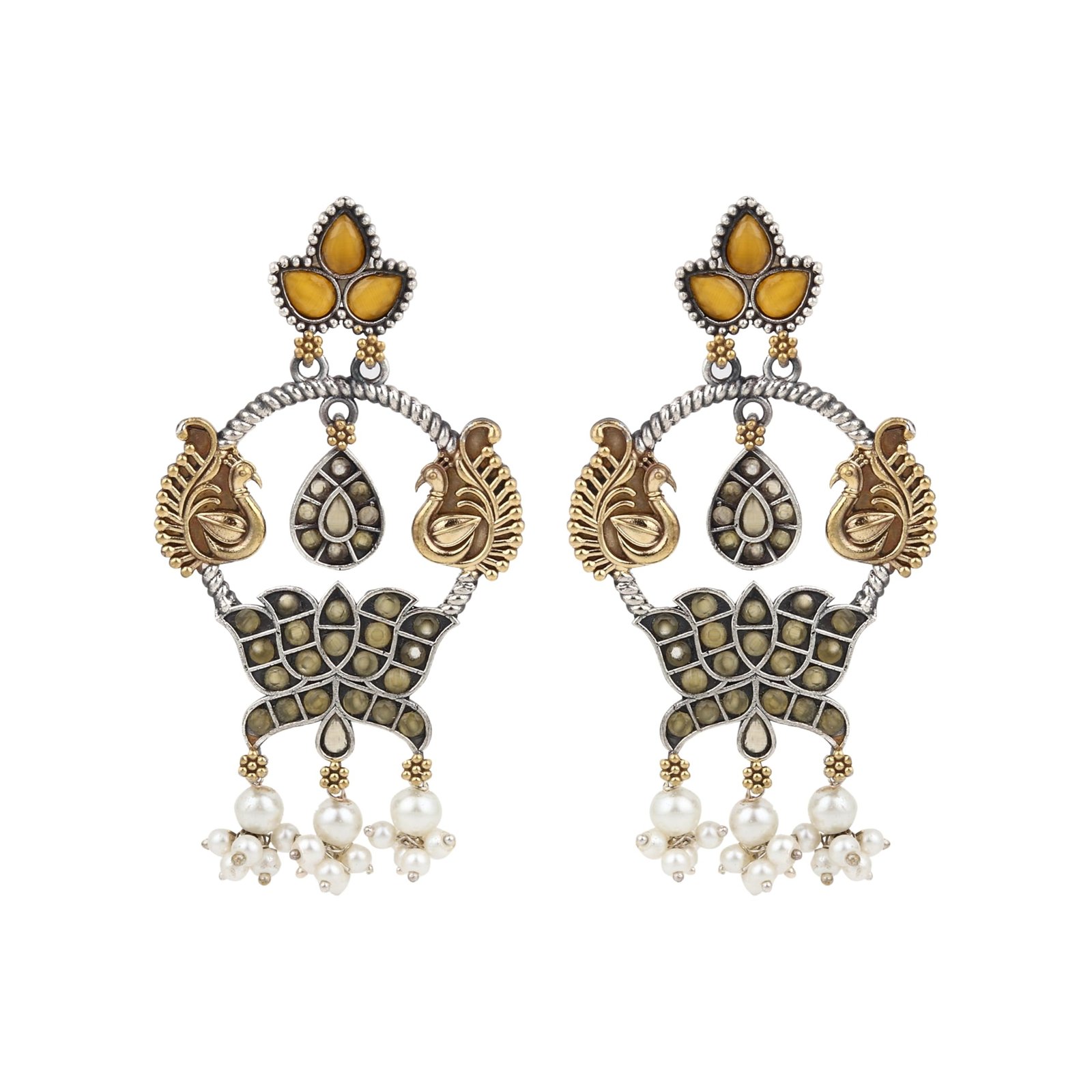 71rOrrgNojL-1.jpg NAITRI | Handcrafted Traditional Necklace Set with Earrings - Fast Shipping to USA & Canada - Image 1