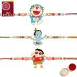 Fashion Frill RAKHI FOR BROTHER KIDS SET COMBO OF 3 | RAKHIS FOR RAKSHABANDHAN | RAKSHA BANDHAN RAKHIS (RK671) - Fast Shipping to USA & Canada