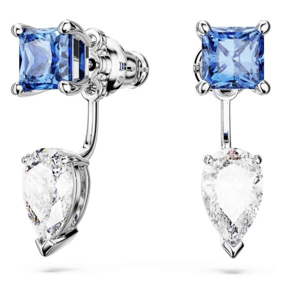 Swarovski Mesmera Earring Jackets, Mixed Cuts, Detachable, Blue, Rhodium Plated For Women - Fast Shipping to USA & Canada