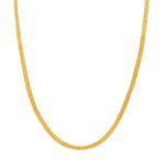 Fashion Frill Mesmerizing 1 Gram Golden Chain For Girls Thin Neck Chain For Men Boys Gold Plated Necklace Chain For Boys Women - Fast Shipping to USA & Canada