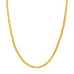 Fashion Frill Mesmerizing 1 Gram Golden Chain For Girls Thin Neck Chain For Men Boys Gold Plated Necklace Chain For Boys Women - Fast Shipping to USA & Canada