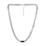 Fashion Frill Trendy Pendant For Men Silver Chain Necklace Jewellery | Silver Plated Stainless Steel | Neck Accessories | Birthday Gift for Husband & Boyfriend - Fast Shipping to USA & Canada