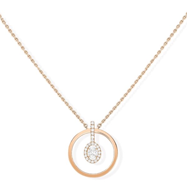 MINUTIAE Pendant Necklace Round Oval Cut Solitaire Austrian Cubic Zirconia Diamond Extendable Chain Fashion Jewelry for Women & Girls - Fast Shipping to USA & Canada"