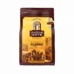 India Gate Basmati Rice Pouch, Classic, 1kg - Fast Shipping to USA & Canada