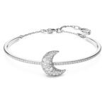 Swarovski Sublima bangle, Moon, White, Rhodium plated - Fast Shipping to USA & Canada