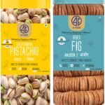 41 FOODS Premium Dry Fruits and Nuts Combo of Healthy Fresh Figs Roasted and Salted Pistachios Nutritious Crunchy Pista Anjeer 200Gm X 2 400GM - Fast Shipping to USA & Canada