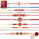 Fashion Frill Mens Rakshabandhan Rakhi For Brother Set Combo Of 10 (Rk656) - Fast Shipping to USA & Canada