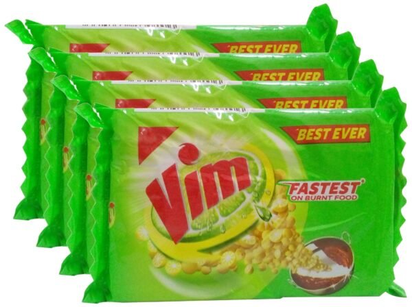 Vim Dishwash Bar, 80g (Pack Of 4) Promo Pack - Fast Shipping to USA & Canada