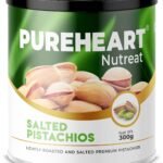 Pureheart Nutreat Salted Pistachios (300 gm) Natural Premium Lightly Roasted Pista/Dry Fruit - Delicious & Crunchy - Fast Shipping to USA & Canada