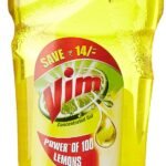 Vim Concentrated Dishwash Gel - 750 ml with Free Vim Liquid - 225 ml - Fast Shipping to USA & Canada