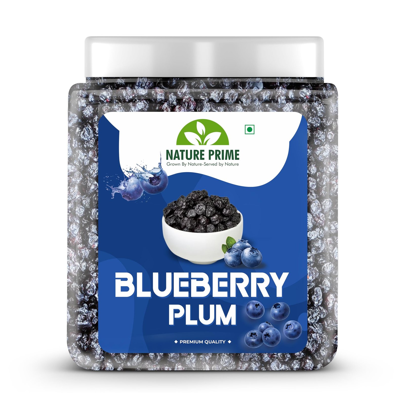 81CH-Ax8pL.jpg Nature Prime Fresh Blueberry | Sweet and Delicious | Healthy Snack- 1 KG (Jar Pack) - Fast Shipping to USA & Canada - Image 1
