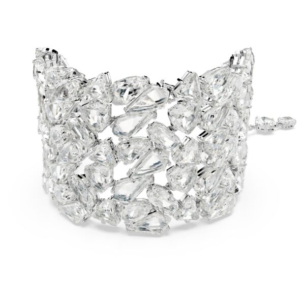 Swarovski Mesmera bracelet, Mixed cuts, White, Rhodium plated - Fast Shipping to USA & Canada