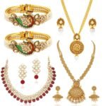 Sukkhi Glossy Combo Necklace Set - Fast Shipping to USA & Canada