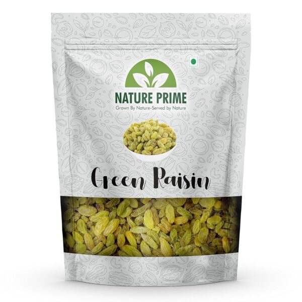 Nature Prime Raisins 1Kg | Kismis | Rich in Iron & Vitamin B | Seedless Green Kishmish | Nutritious and Healthy Snack | Premium Dry Fruits, Fresh and Delicious - Fast Shipping to USA & Canada
