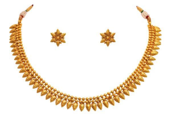 JFL - Jewellery for Less Copper Gold Plated Necklace Set for Women & Girls.? - Fast Shipping to USA & Canada