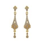 Estele Women's Gehena - Gold Tone Cathedral Chandelier Dangle Earrings - Fast Shipping to USA & Canada
