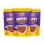Yogabar Dark Chocolate Oats Combo - Gluten Free Whole Oatmeal for Breakfast - Healthy Breakfast Cereal for Children and Adults - Makes Milk Fun for Children - 400g Each (Pack of 3) - Fast Shipping to USA & Canada