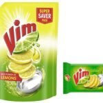 Vim Fresh Lemon Fragrance Dishwash Liquid Gel 2 L Refill Pack, Leaves No Residue, Grease Cleaner For Utensils & Dishwash Bar Lemon, Removes Stain And Grease With Power Of Lemon, 300 g - Fast Shipping to USA & Canada