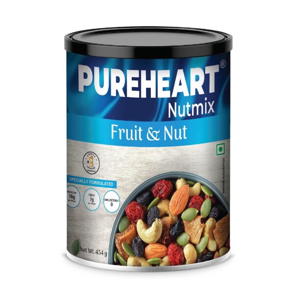 Pureheart Nutmix Fruit & Nuts (454 gm) Natural Premium Mix Nuts (Cashews, Almonds, Raisins, Cranberries) Delicious & Crunchy Dry Fruits - Fast Shipping to USA & Canada