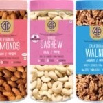 41 FOODS Premium Dry Fruits & Nuts Combo of Healthy Fresh Walnuts Cashews Almonds | Nutritious Delicious Crunchy Badam Akhrot Kaju (200Gm X 3) 600GM - Fast Shipping to USA & Canada