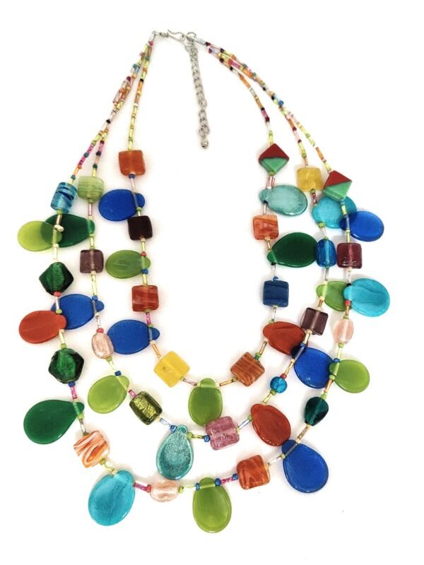 DCA Multicolor Glass Women Necklace (4263) - Fast Shipping to USA & Canada