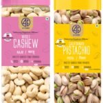 41 FOODS Premium Dry Fruits and Nuts Combo of Healthy Cashews Roasted and Salted Pistachios Nutritious Delicious Crunchy Kaju Pista (500Gm X 2) 1KG - Fast Shipping to USA & Canada
