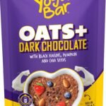 Yogabar Dark Chocolate Oatmeal 400g - Gluten Free Whole Oatmeal for Breakfast - Healthy Breakfast Cereal with High Protein Oats - Healthy Dessert Pudding - - Fast Shipping to USA & Canada